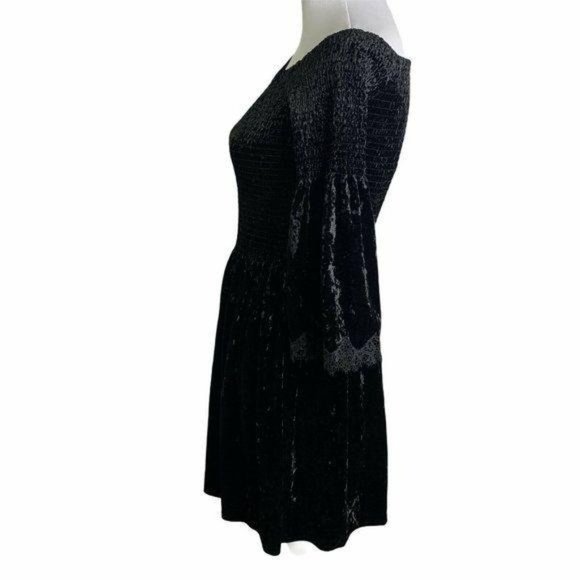 KOBI HALPERIN Dinella Velvet Off  Shoulder Dress - Picture 9 of 12